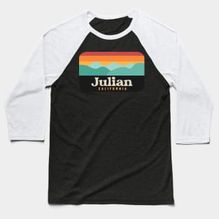 Julian California Mountains Bear Retro Outdoors Baseball T-Shirt